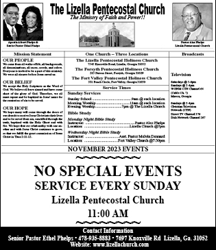 Lizella Pentecostal 11-23